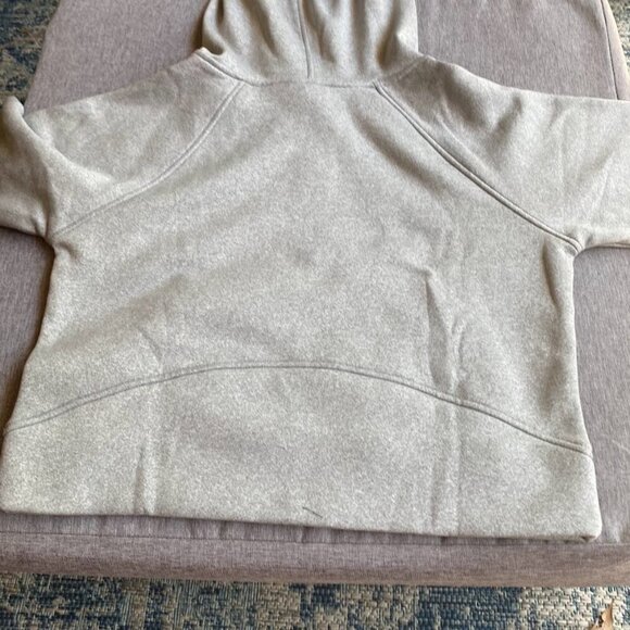 Half Zipper Hoodie Fleece Lined Hooded Sweatshirts Long Sleeve Crop Top - Picture 3 of 9